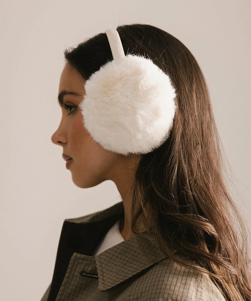 Leena Faux Fur Earmuffs - Minimalist Winter Accessory | Shop Now